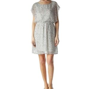 Needle & Thread animal print dress size S gray
